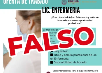Sector Salud Colima alerta sobre información falsa en redes, sobre supuesta oferta de trabajo