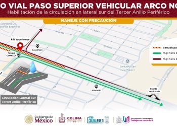 Ha sido habilitada la circulación en la lateral sur del Tercer Anillo Periférico: Seidum