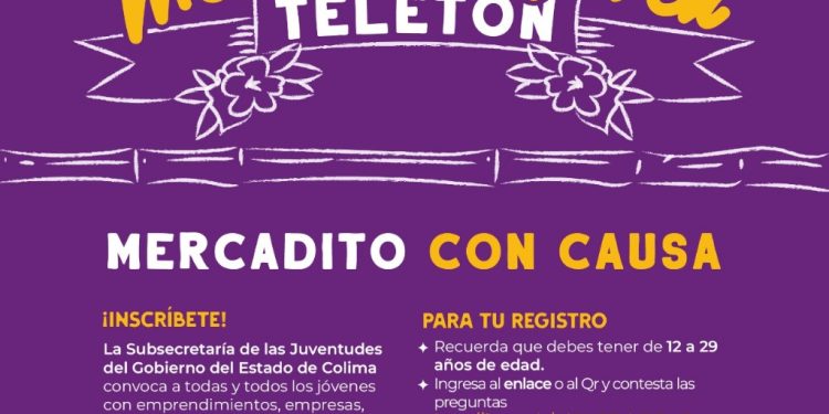 Subsejuv organiza ‘Mercadito Joven Teletón’, para contribuir a tener CRIT Colima