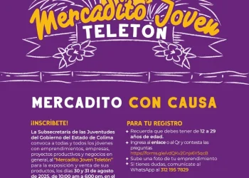 Subsejuv organiza ‘Mercadito Joven Teletón’, para contribuir a tener CRIT Colima