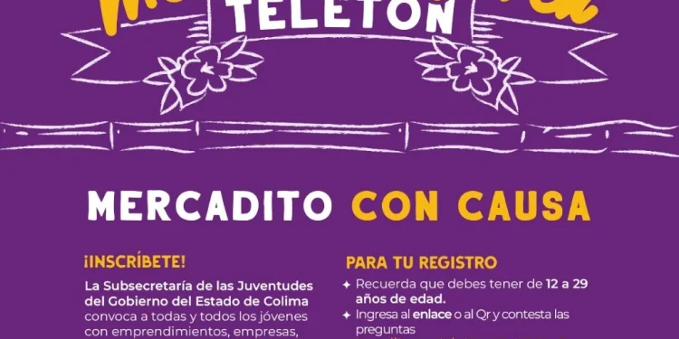 Subsejuv organiza ‘Mercadito Joven Teletón’, para contribuir a tener CRIT Colima