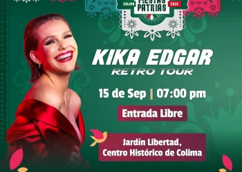 Todo listo para celebrar el Grito de Independencia y el concierto de Kika Edgar esta noche: Gobierno de Colima