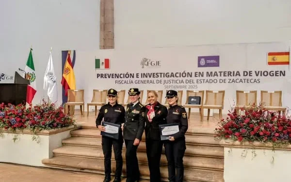 Beatriz Sandoval Chávez, participó en Zacatecas en un taller internacional junto con especialistas en el rubro de España y más de 60 servidores públicos de 18 Estados de la República FGE