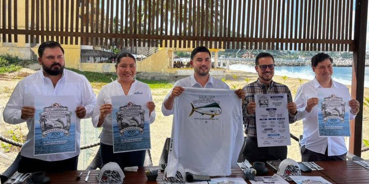 Subsectur y Ayuntamiento de Manzanillo presentan el 72° Torneo Internacional de Pesca Deportiva