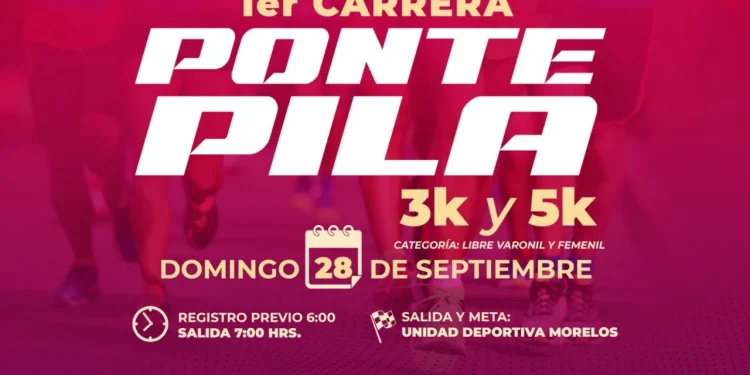 Incode invita a la Primera Carrera ‘Ponte Pila’ 3k y 5k en Colima