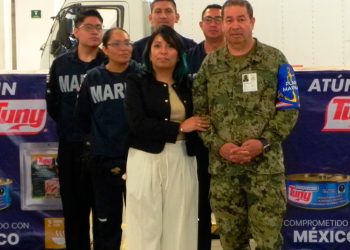 Grupomar, en alianza con la Secretaría de Marina, entrega apoyo alimentario a comunidades afectadas por lluvias