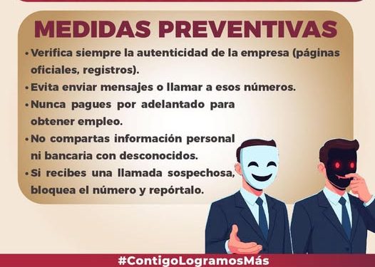 ¡Cuidado con las llamadas falsas de trabajo en el extranjero! FGE