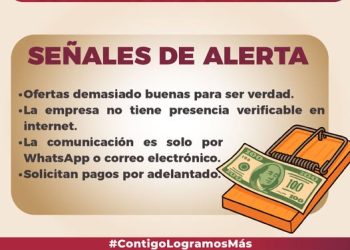 La Fiscalía General del Estado de Colima te invita a mantenerte alerta No confíes en supuestas ofertas de empleo en el extranjero FGE