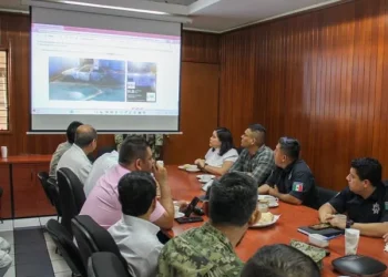 La Fiscalía General del Estado de Colima encabezó la Mesa Regional de Seguridad No. 57, a través del Luis Vicente Reyna Rojas, titular del Órgano Interno de Control