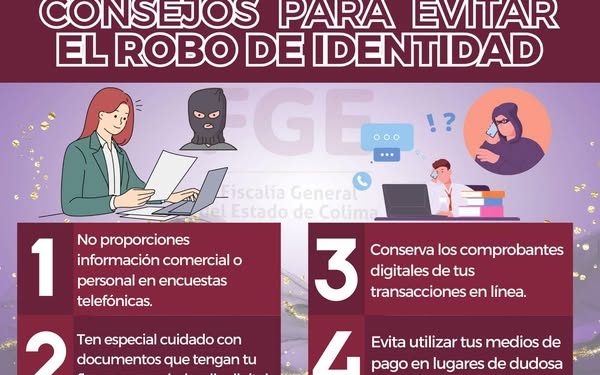 Consejos para evitar el robo de identidad FGE