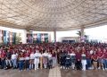 Indira Vizcaíno entregó 1,232 ColiBecas Computadoras a estudiantes del Tec de Colima, UPN, José Martí e Isenco