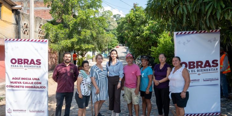 Rosi Bayardo inicia nueva calle con concreto hidráulico en la col. 16 de Septiembre; suman ya 8 calles de este material