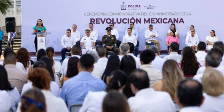 Indira Vizcaíno conmemora el 115 aniversario del inicio de la Revolución Mexicana