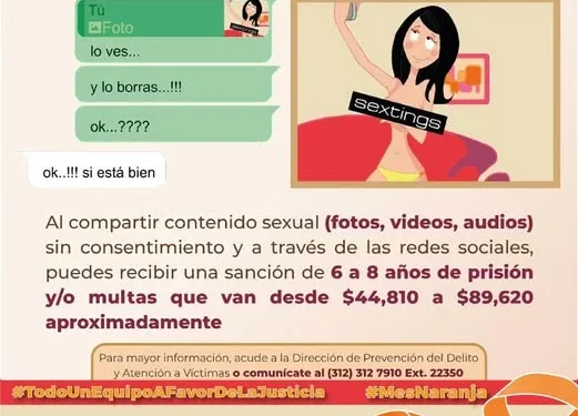 ¿Sabías que en Colima se contempla la Ley Olimpia? FGE