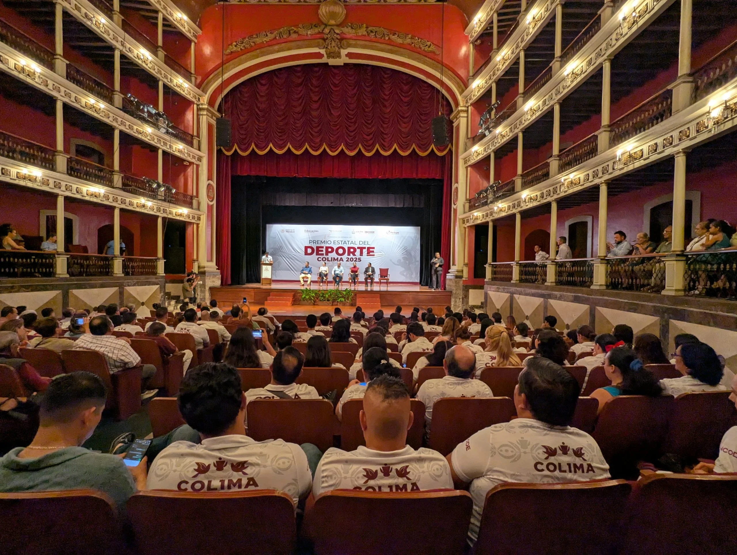 Gobierno del Estado de Colima entregó este miércoles el Premio Estatal al Deporte 2025