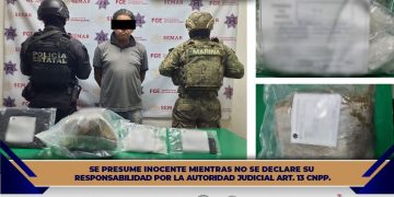 Policía Estatal de Colima detiene a masculino por delitos contra la salud, en Manzanillo