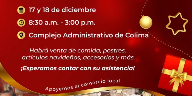Gobierno del Estado de Colima apoya al comercio local con la Expo Kermés Navideña 2025