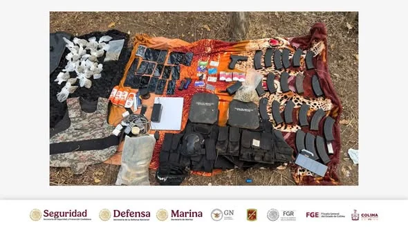 Operativo en zona limítrofe Colima-Michoacán logra desmantelar campamento criminal: hay 6 detenidos FGE