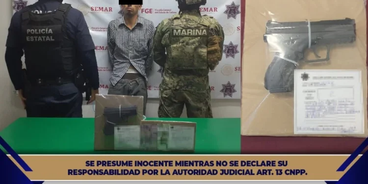 SSP: Policía Estatal de Colima detiene a sujeto por robo con violencia y portación de arma de fuego