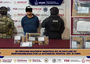 Policía Estatal de Colima frustra robo de vehículo y detiene a individuo con arma de fuego
