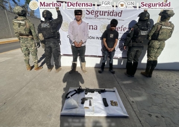 AUTORIDADES FEDERALES DETIENEN A DOS GENERADORES DE VIOLENCIA Y ASEGURAN ARMAS DE FUEGO EN SINALOA