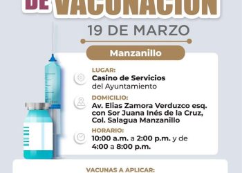 ¡El macrocentro de vacunación vuelve a Manzanillo!