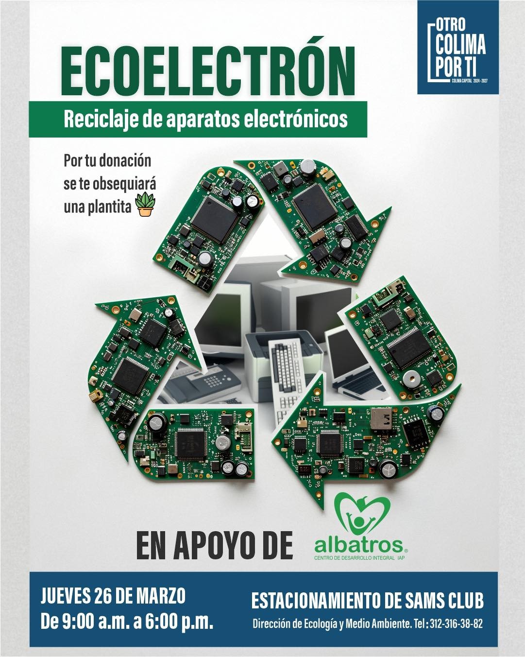 ¡Súmate al #Ecoelectrón y recicla tus aparatos electrónicos!