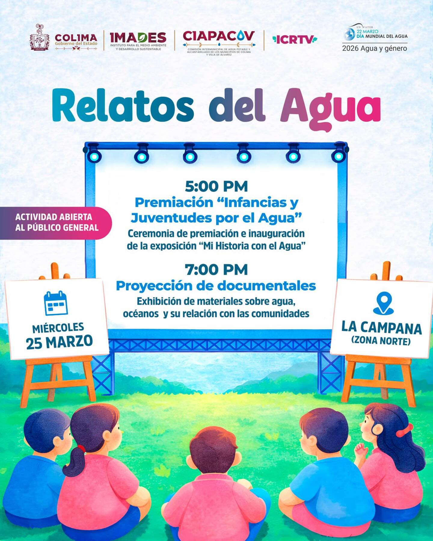 El agua también se cuenta a través de las historias de nuestras infancias y juventudes