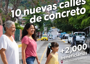 Se acabaron los baches en Vicente Guerrero.