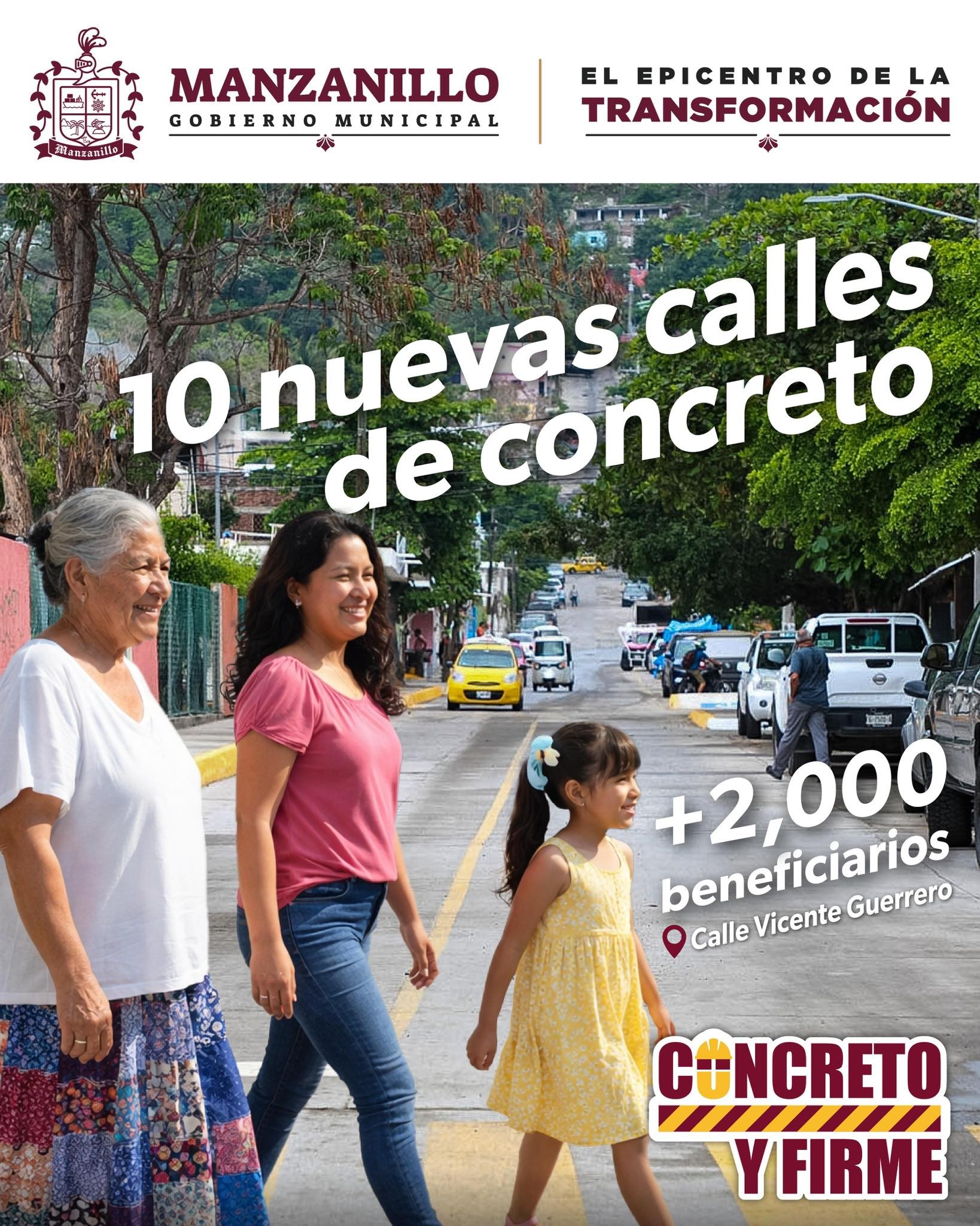 Se acabaron los baches en Vicente Guerrero.