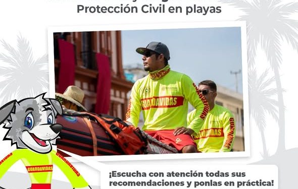 Protección Civil ya vigila playas de Colima en operativo de Semana Santa