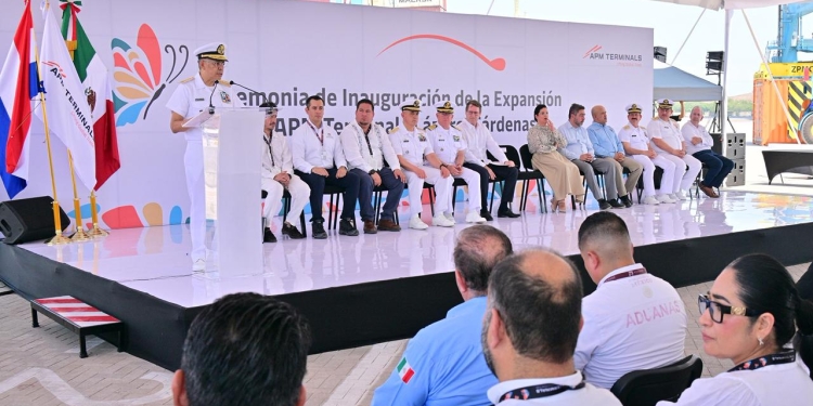 Marina fortalece el Sistema Portuario Nacional, con la puesta en marcha de la Fase II de la Terminal APM Lázaro Cárdenas