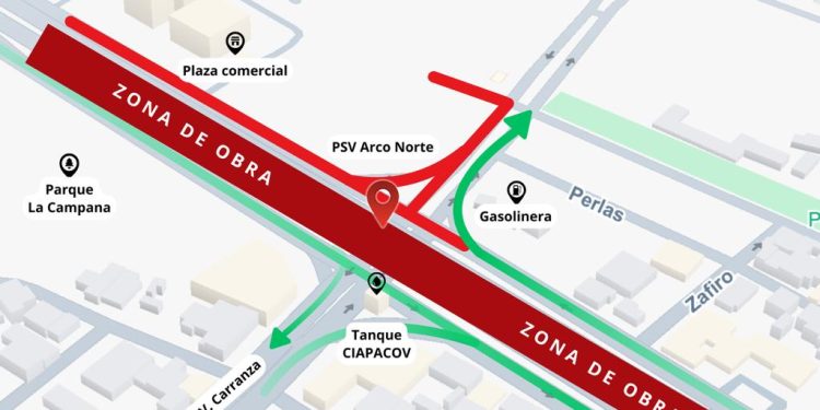 Inician cierres nocturnos temporales en la construcción del Arco Norte