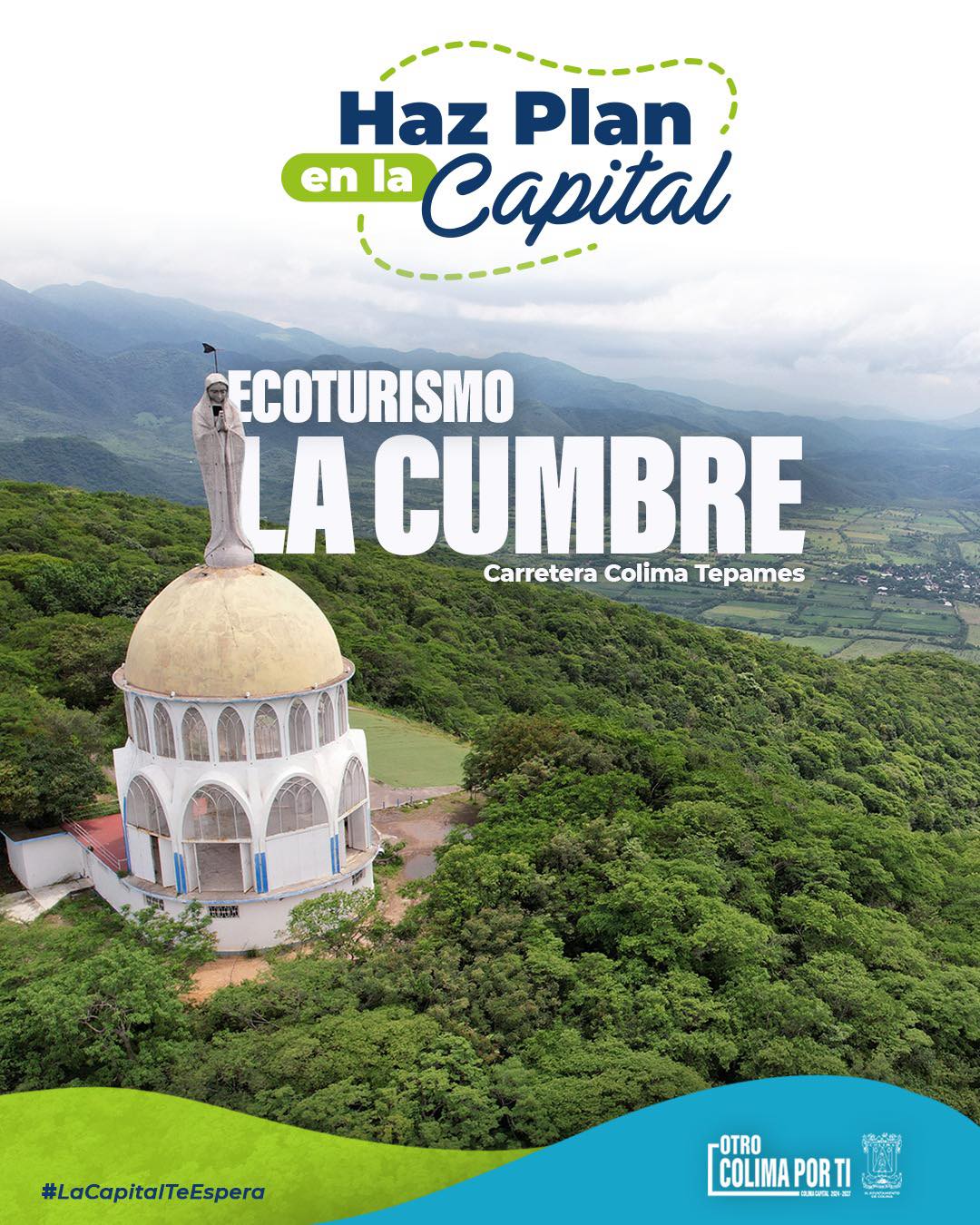 Invita Ayuntamiento de Colima a realizar Ecoturismo en La Cumbre