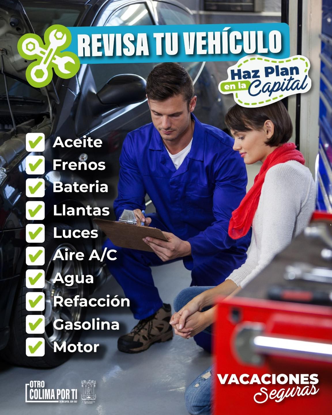 Antes de regresar a casa, espera… Revisa tu vehículo