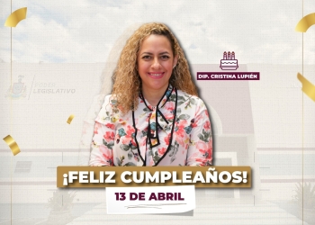 Congreso felicita a la diputada Cristina Lupién por su cumpleaños