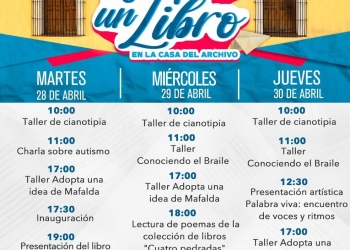 ¡Únete a la Feria del Libro “Adopta un libro” en Casa del Archivo!