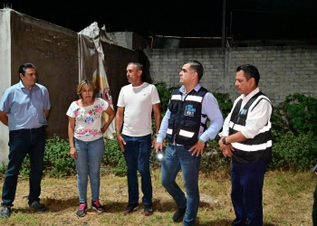 ¡El presidente Riult Rivera realizó #PatrullajeNocturno en la colonia Vicente Guerrero!