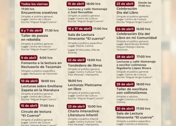 Cultura Colima celebra el Día Mundial del Libro con un mes de actividades y talleres literarios