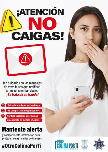 H. ayuntamiento de colima, ¡Atención, no caigas!