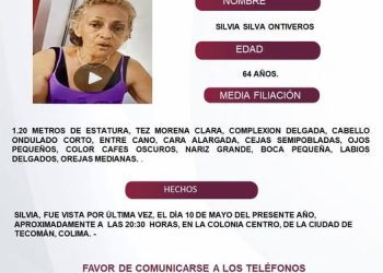 El Protocolo Estatal Alerta Alba, solicita su apoyo y colaboración para difundir los datos de esta persona que no ha sido localizada.