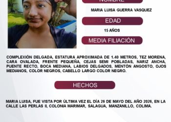 FGE.  El Protocolo Estatal Alerta Alba, solicita su apoyo y colaboración para difundir los datos de esta persona que no ha sido localizada.