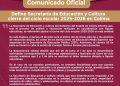 A la comunidad educativa y estudiantil