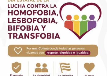 G.COLIMA.    En el Día Estatal de la Lucha contra la Homofobia, Lesbofobia, Bifobia y Transfobia, refrendamos nuestro compromiso con la igualdad y los derechos de todas y todos.