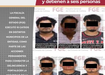 FGE.  En cateos, aseguran más de 40 envoltorios con ICE y detienen a seis personas
