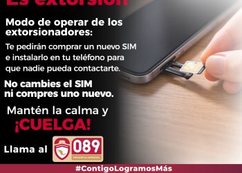 FGE ADVIERTE OTRA FORMA DE EXTORSIÓN