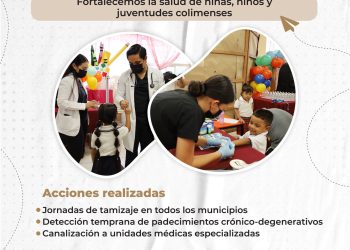 G.C. Con #OperaciónSaludColimaTamizaje seguimos acercando la salud a donde más importa: nuestras niñas, niños y juventudes de Colima.