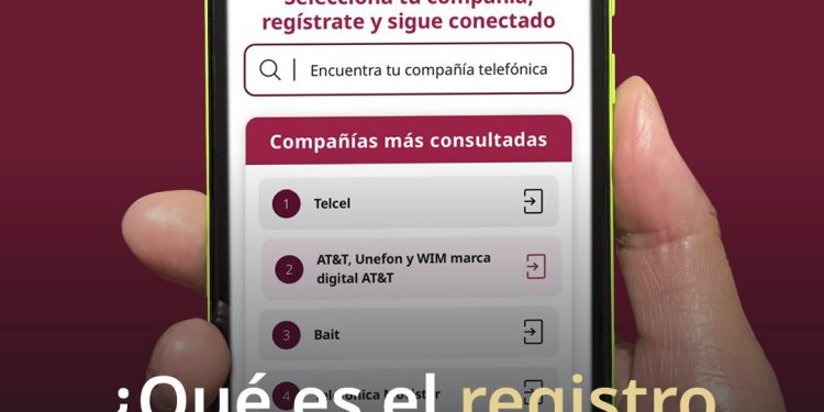 REGISTRO DE LÍNEAS CELULARES BUSCA FRENAR EXTORSIONES TELEFÓNICAS