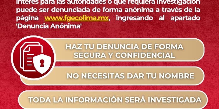 FGE.  DENUNCIA ANÓNIMA