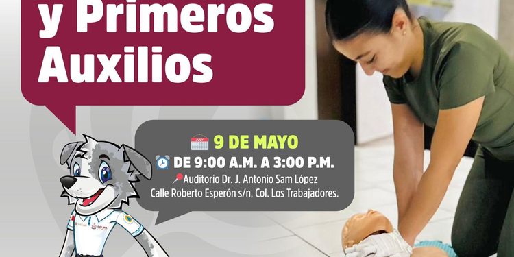 UEPC Colima ofrece curso gratuito Prevención y Primeros Auxilios, este sábado